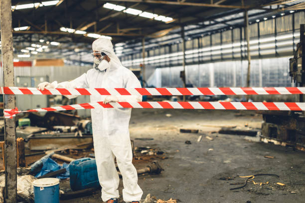 Professional Biohazard technician working in Jenkintown, PA